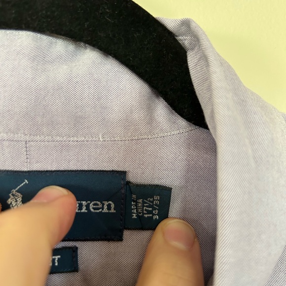 Ralph Lauren Men's Lavender Button Down Shirt - Picture 3 of 5